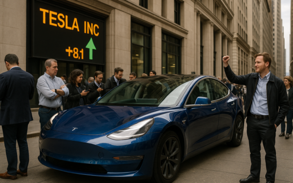 Tesla Stock Surges as Long-Awaited Full Self-Driving Update Revives Investor Confidence